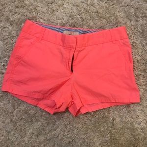 Pink JCrew Chino Shorts